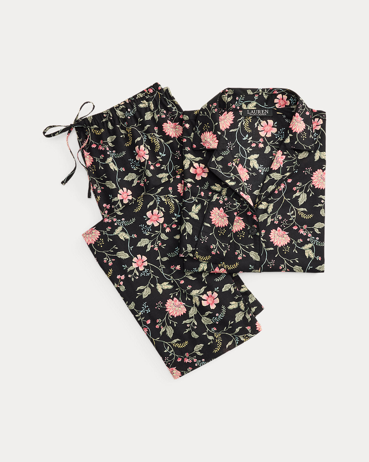 Floral Cotton-Blend Lawn Sleep Set