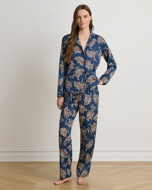 Floral & Paisley Sateen Sleep Set