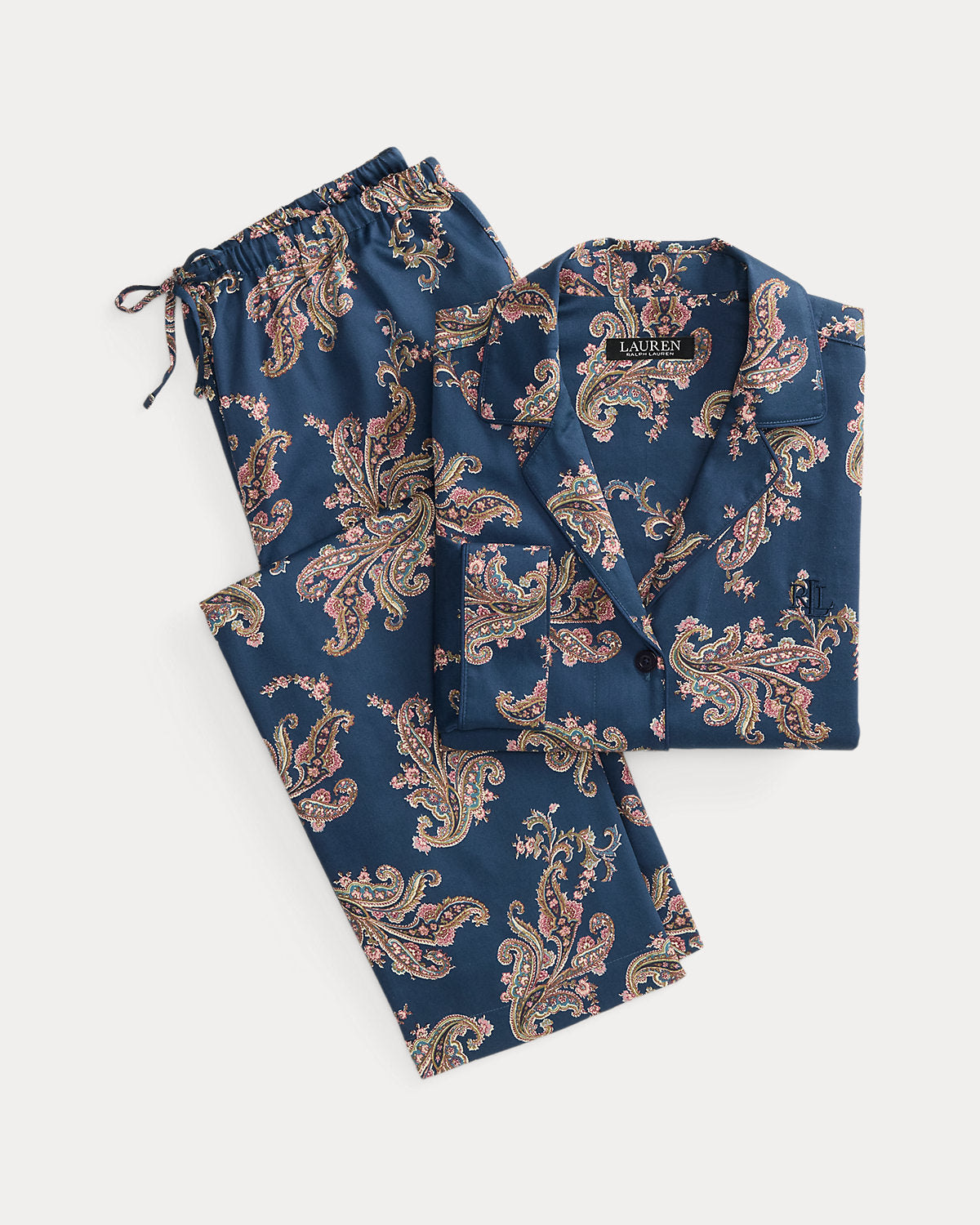 Floral & Paisley Sateen Sleep Set