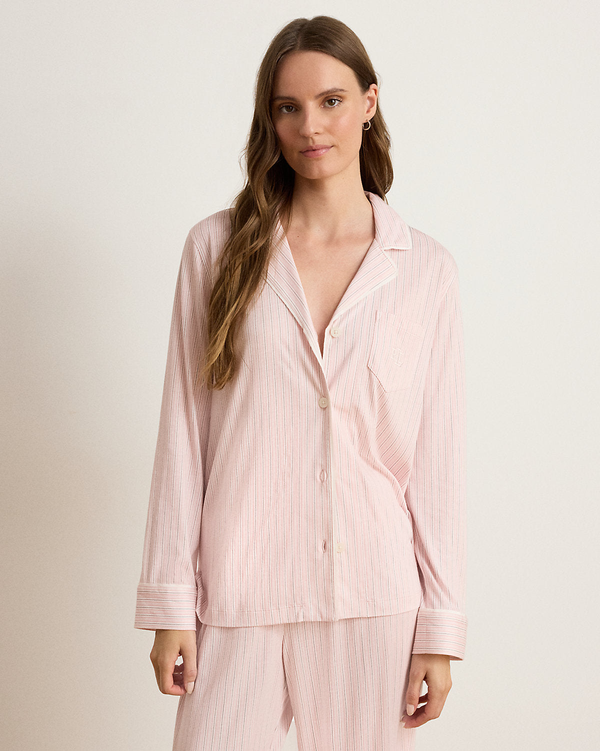 Striped Cotton-Blend Jersey Sleep Set