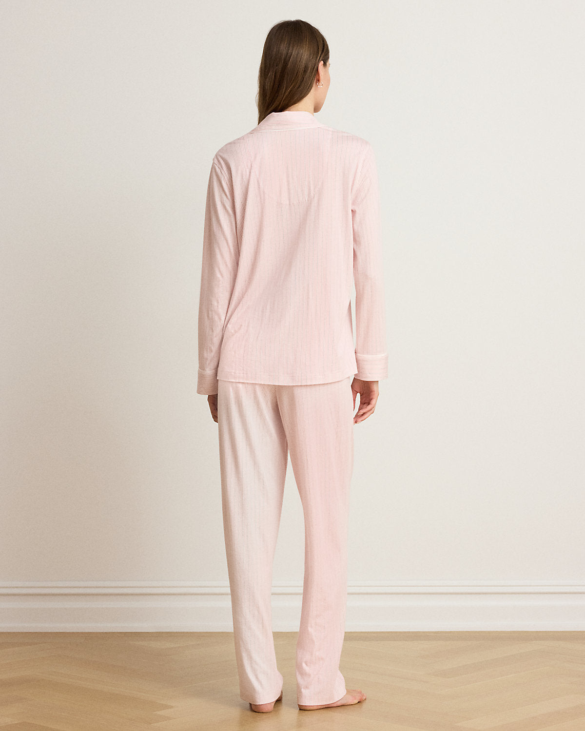 Striped Cotton-Blend Jersey Sleep Set