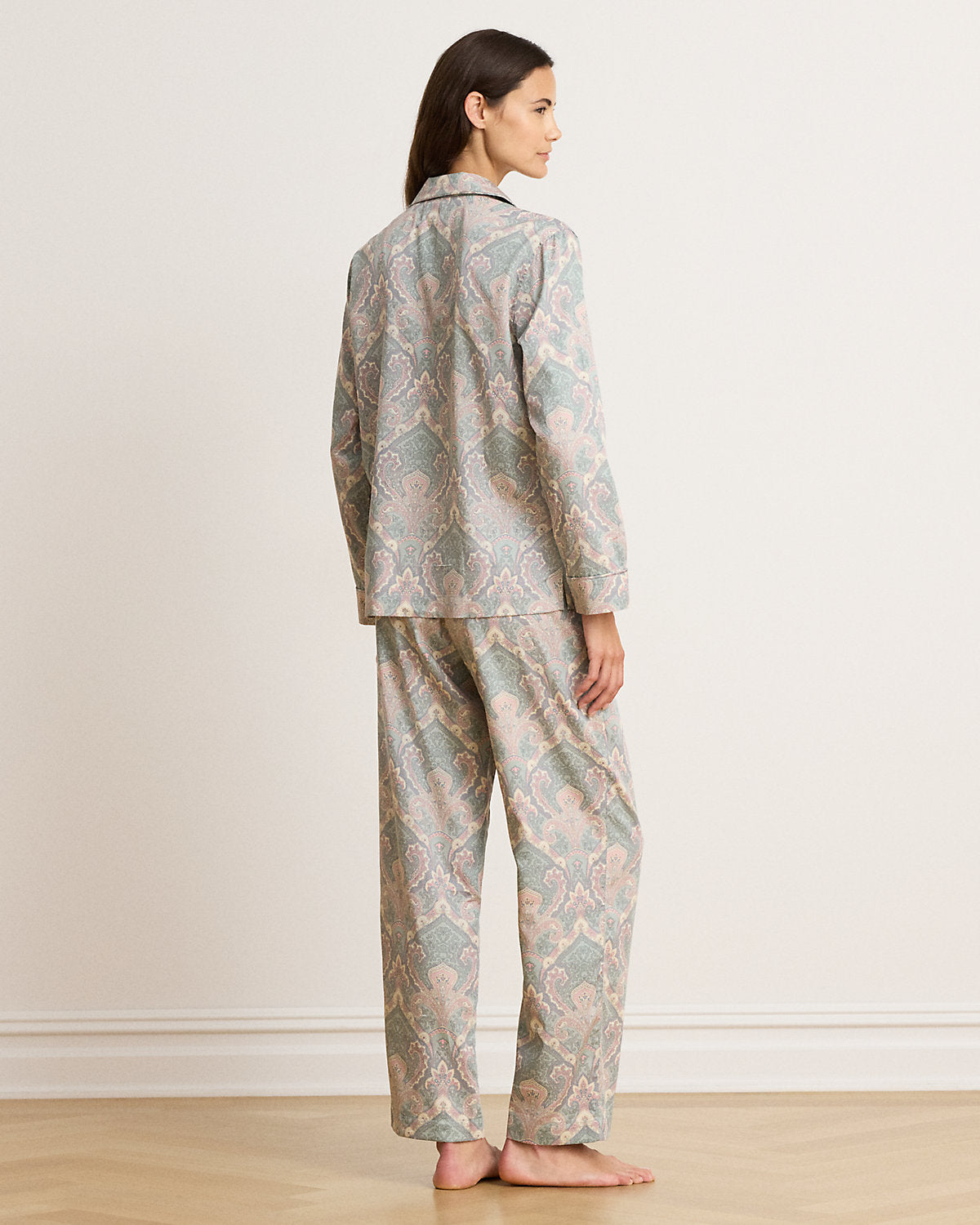 Paisley Cotton-Blend Sateen Sleep Set