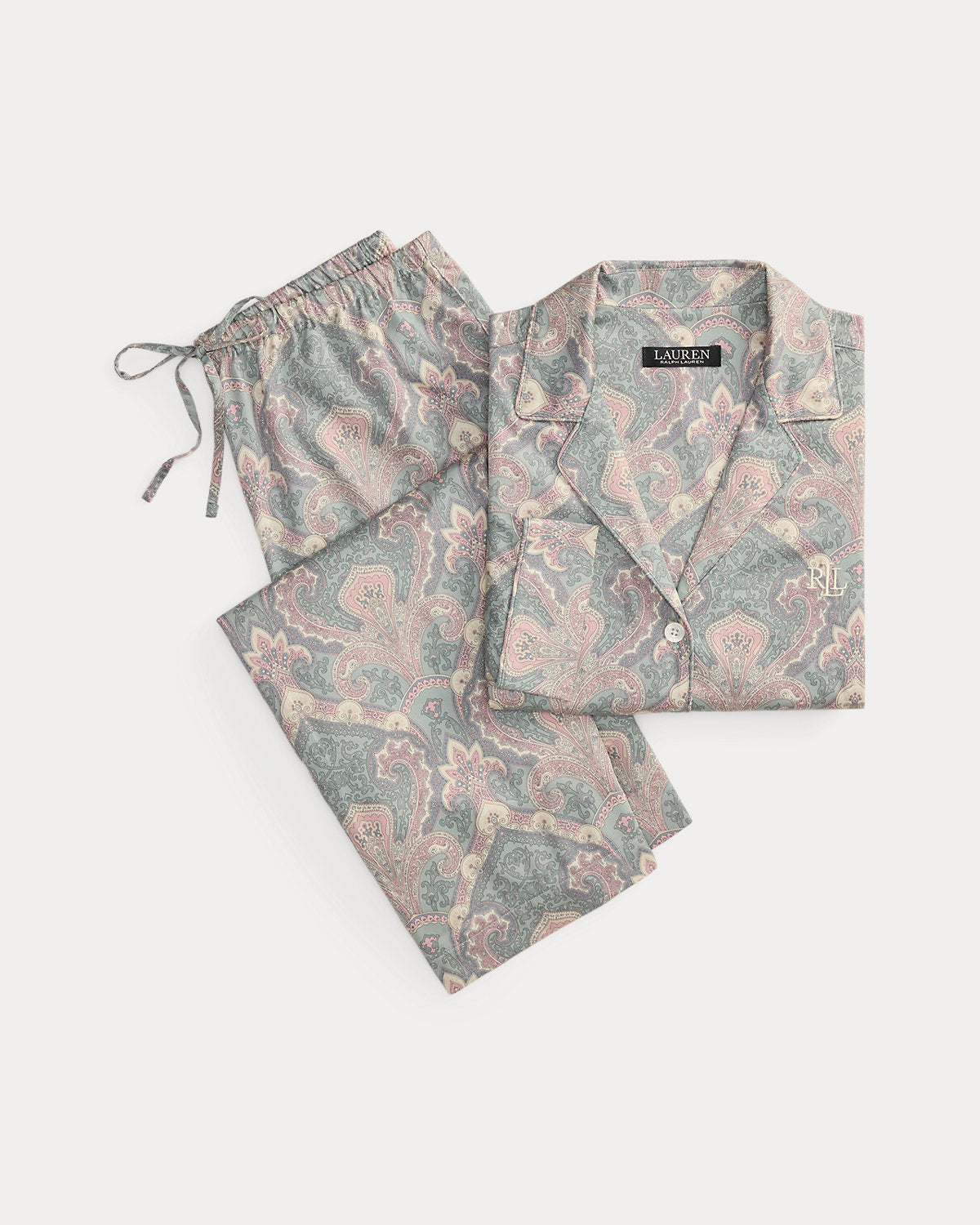 Paisley Cotton-Blend Sateen Sleep Set