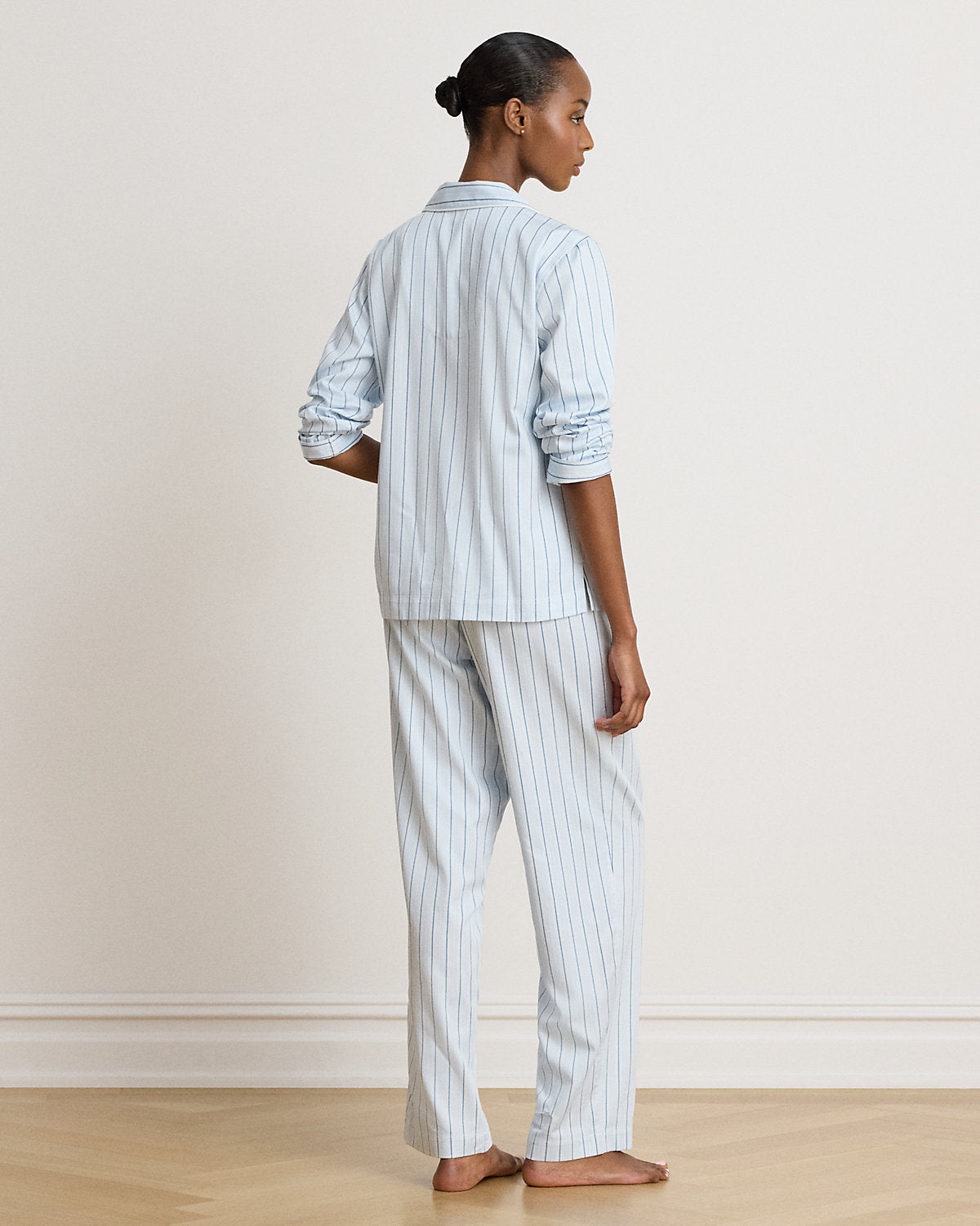 Striped Cotton-Blend Sateen Sleep Set