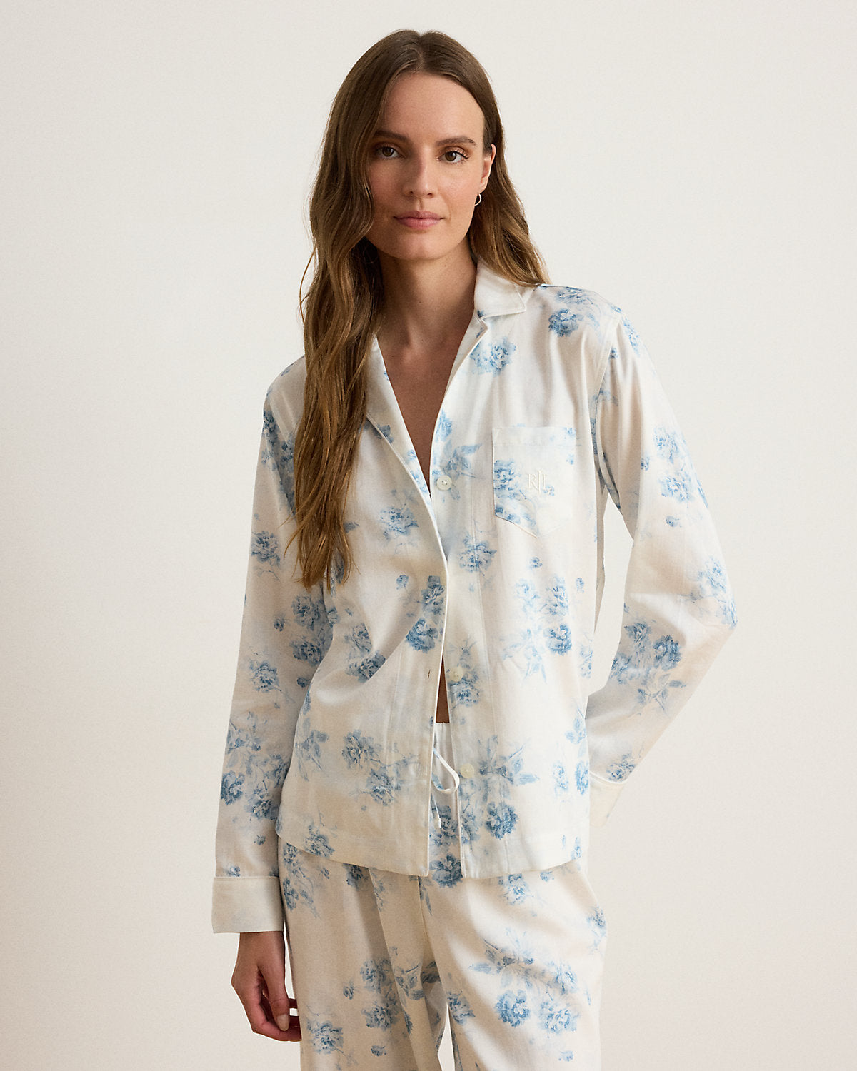 Floral Cotton-Blend Sateen Sleep Set