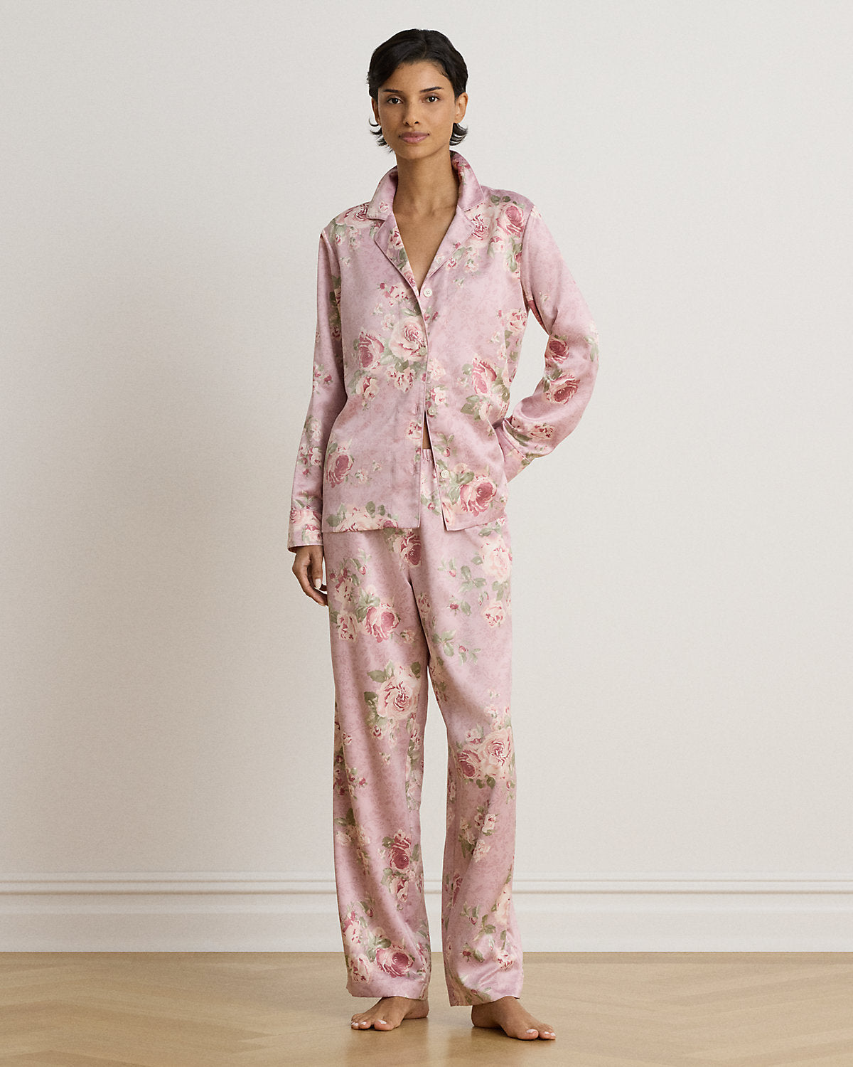 Floral Satin Sleep Set