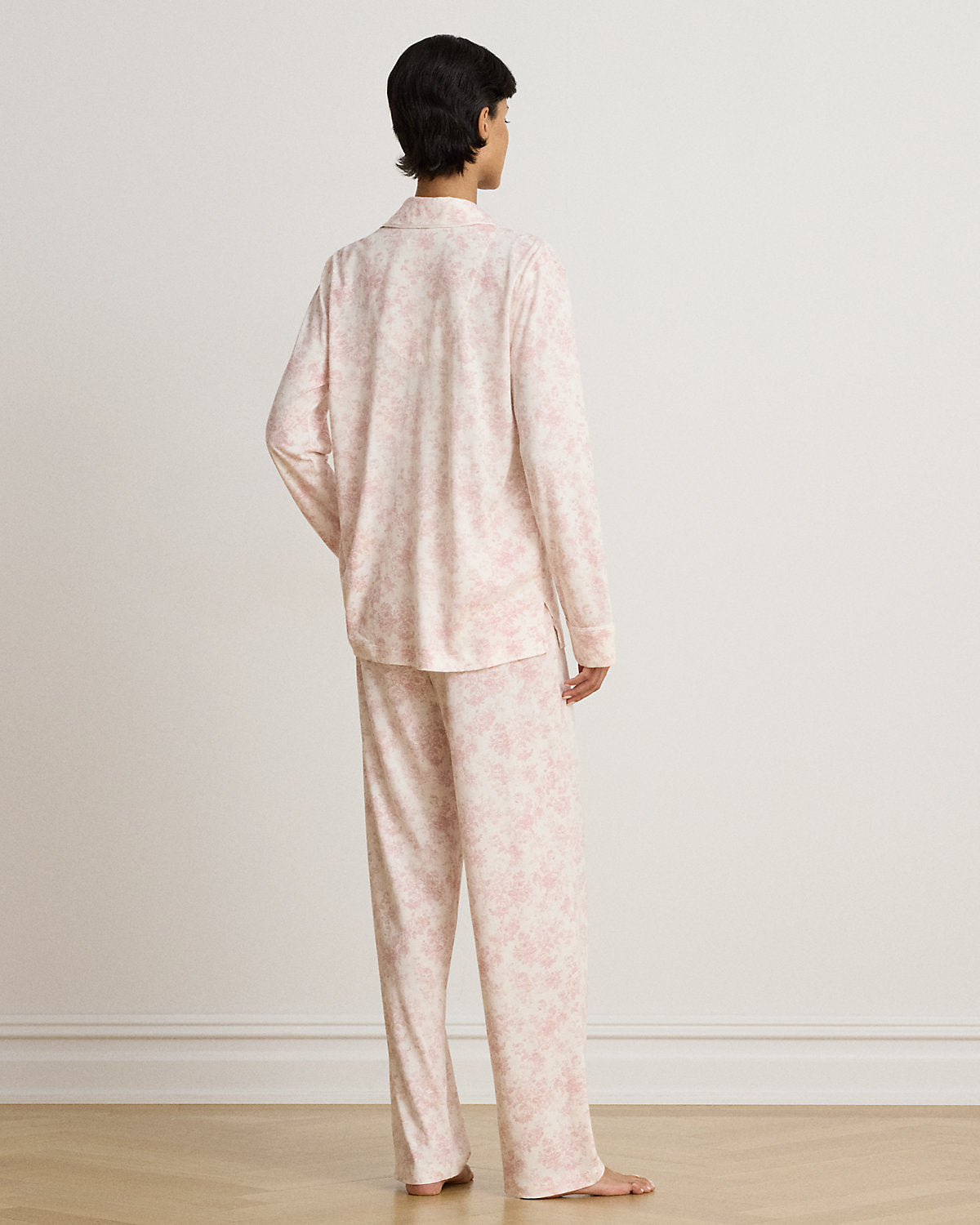 Floral Cotton-Blend Jersey Sleep Set