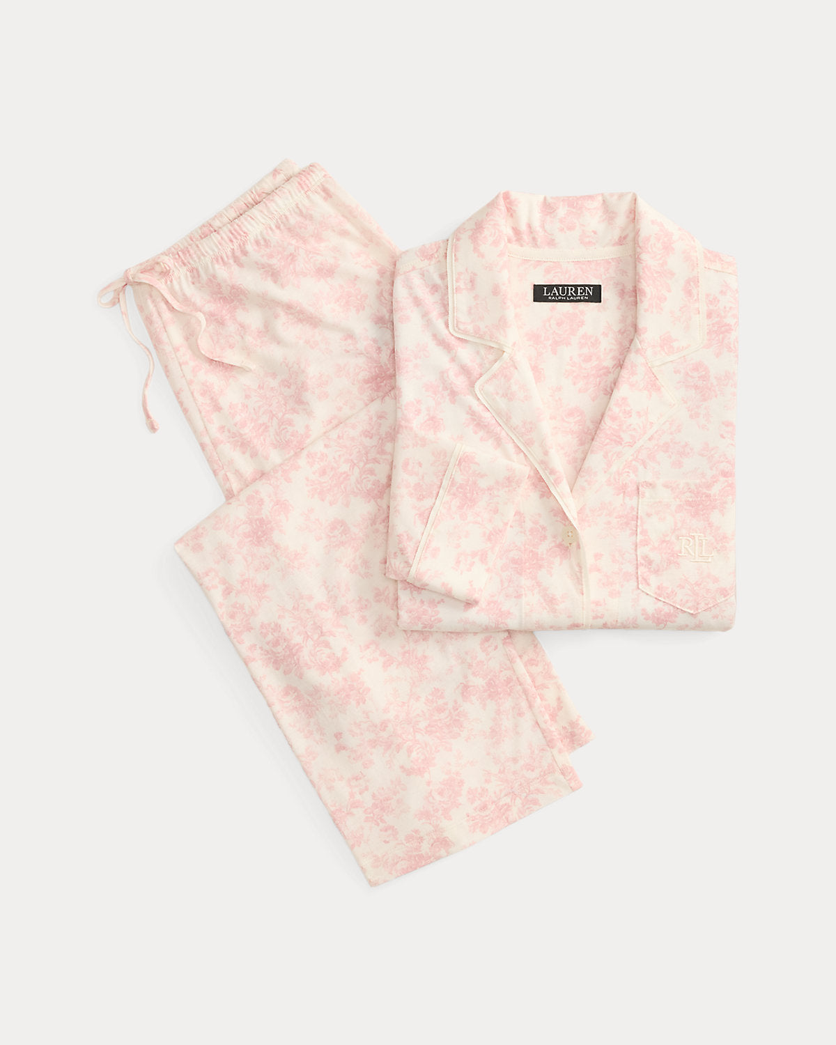 Floral Cotton-Blend Jersey Sleep Set
