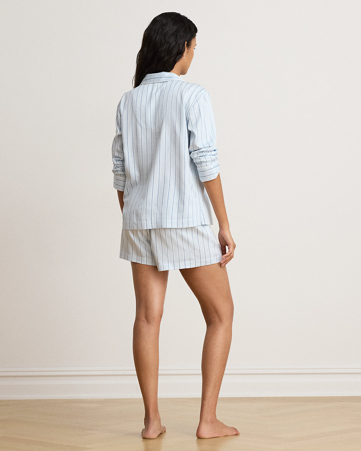 Striped Sateen Boxer Sleep Set