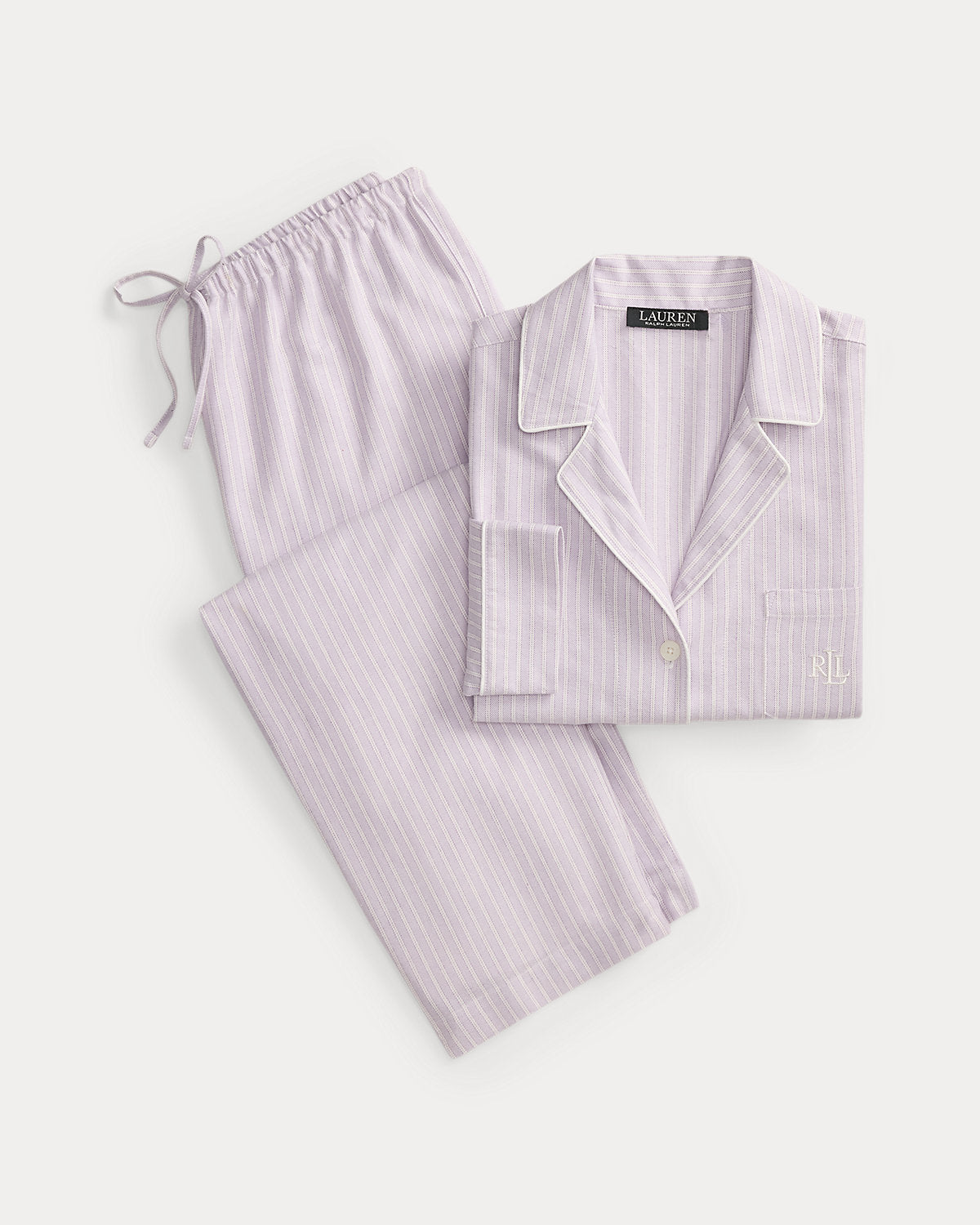 Striped Brushed Twill Sleep Set