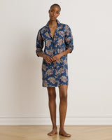 Navy Print
