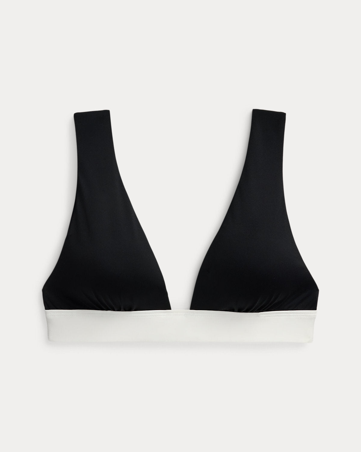 Two-Tone V-Neck Bikini Top