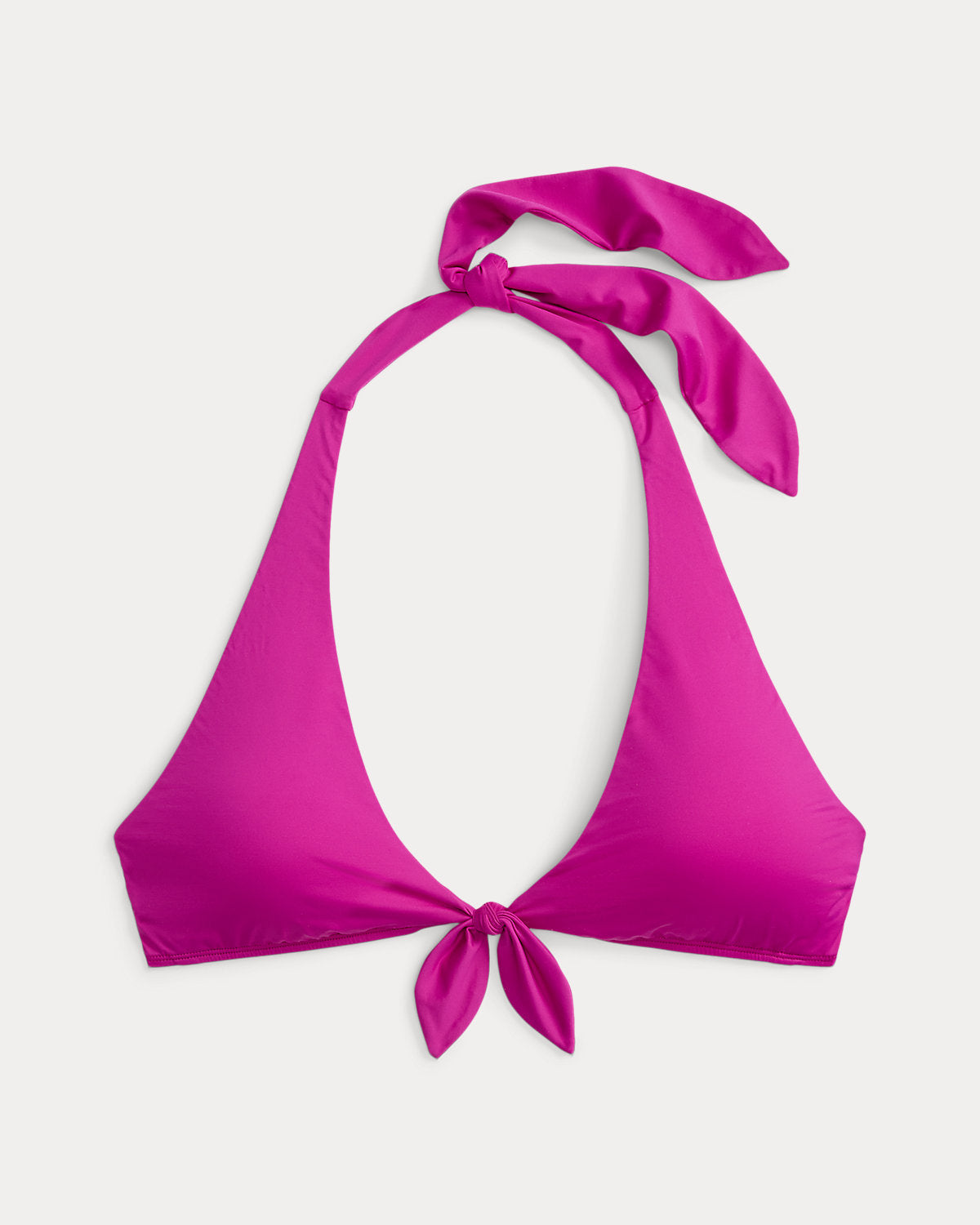 Tie-Front Halter Bikini Top
