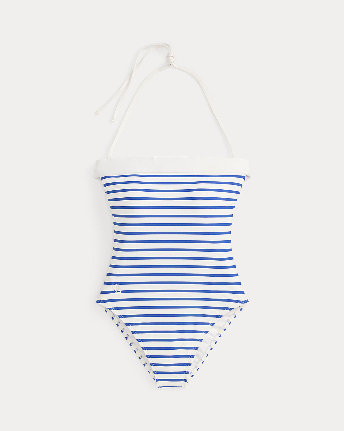 Striped Bandeau One-Piece