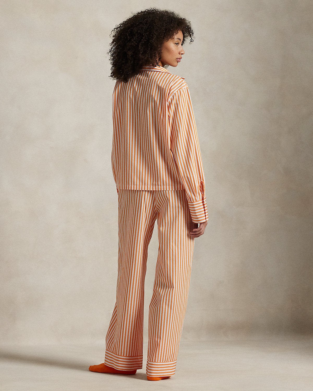 Long-Sleeve Poplin Pajama Set