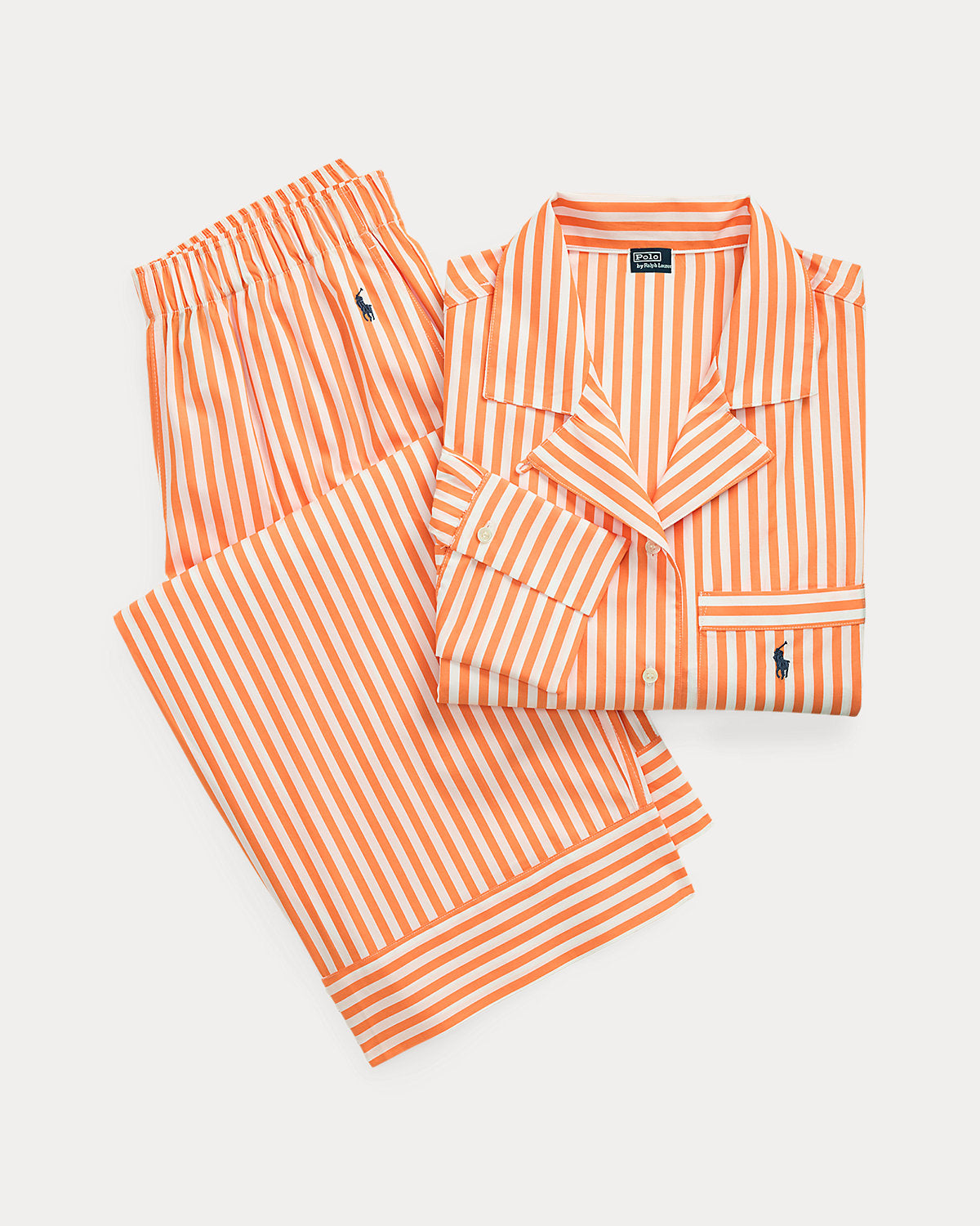 Long-Sleeve Poplin Pajama Set