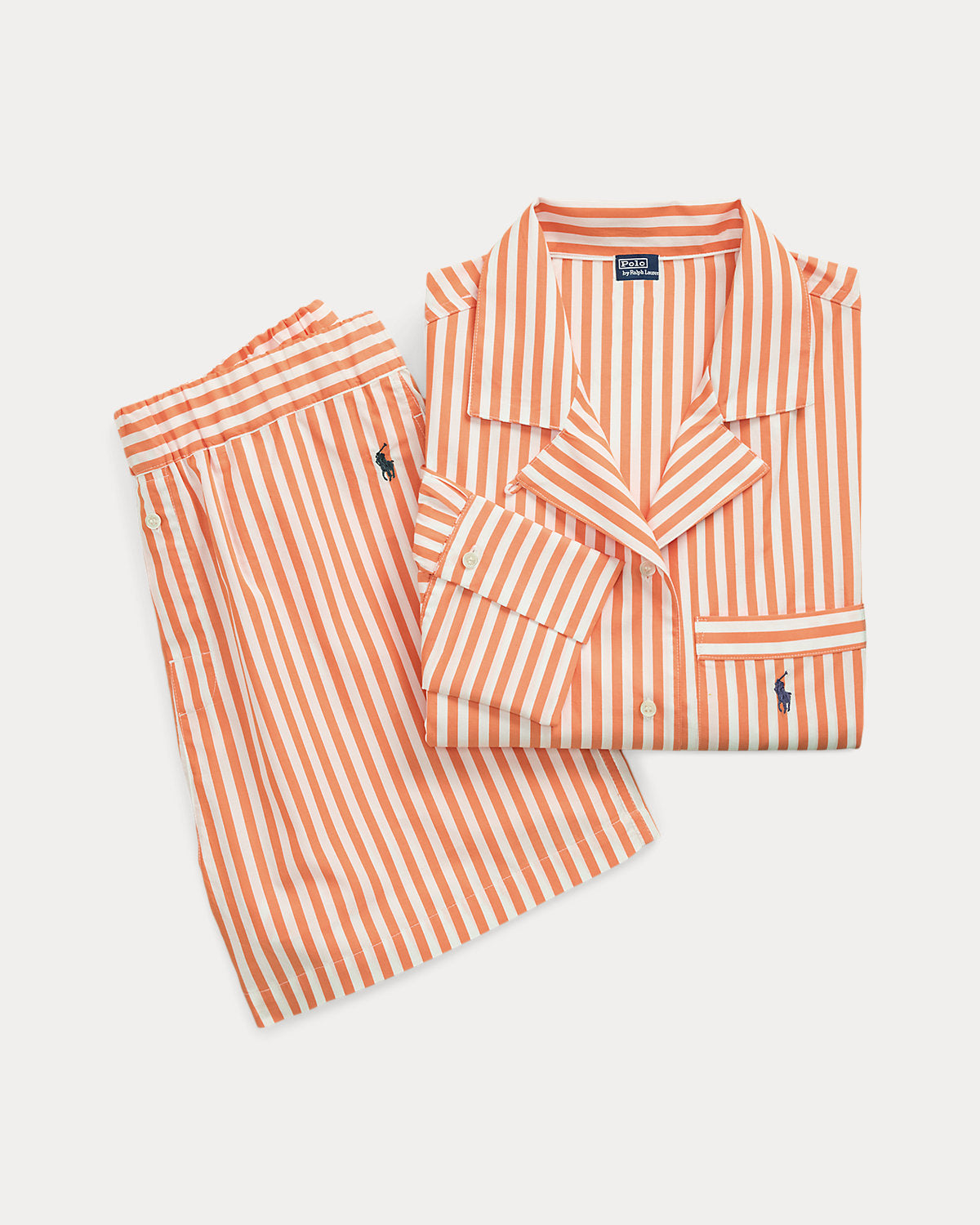 Crop Top & Boxer Poplin Pajama Set