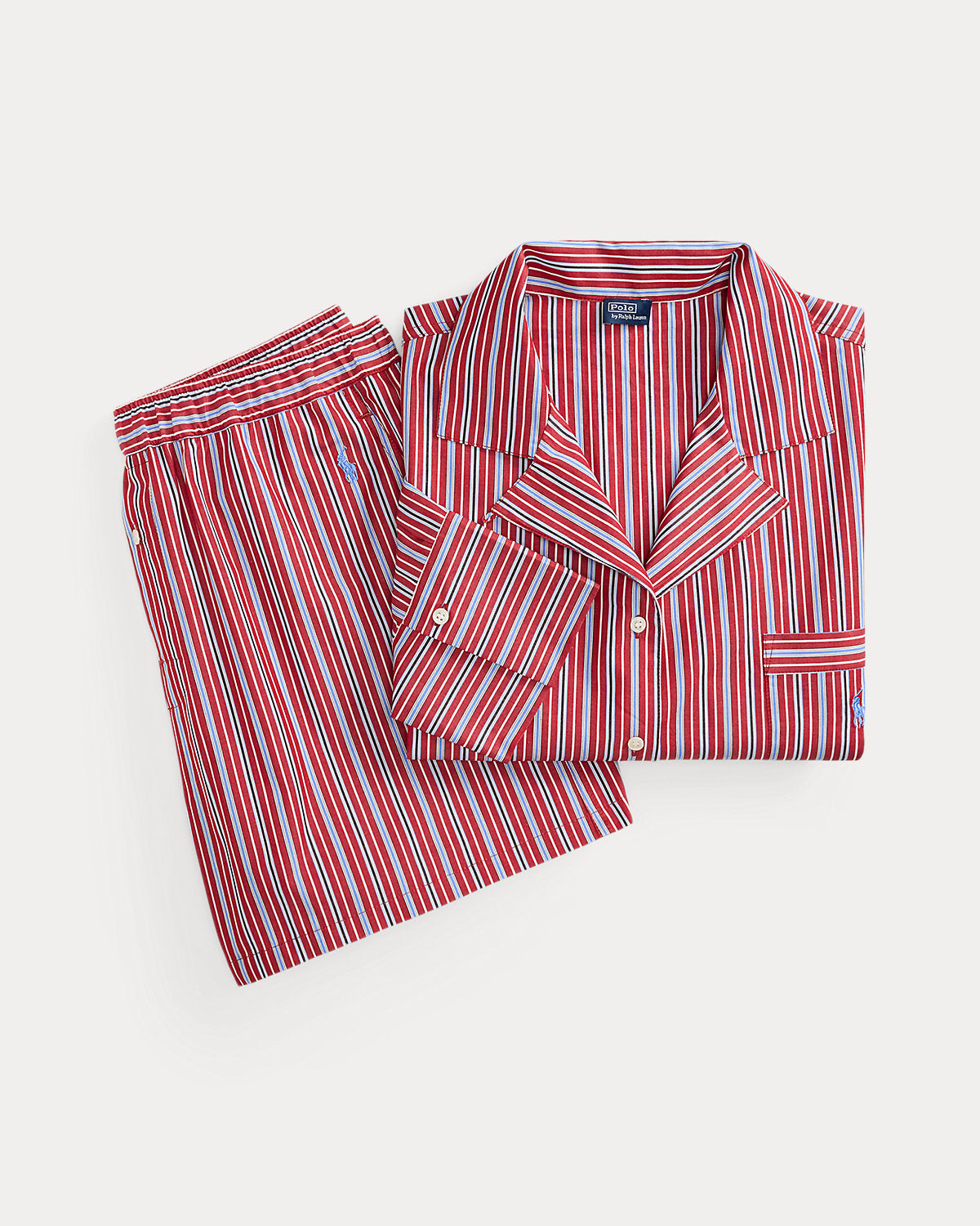 Crop Top & Boxer Poplin Pajama Set