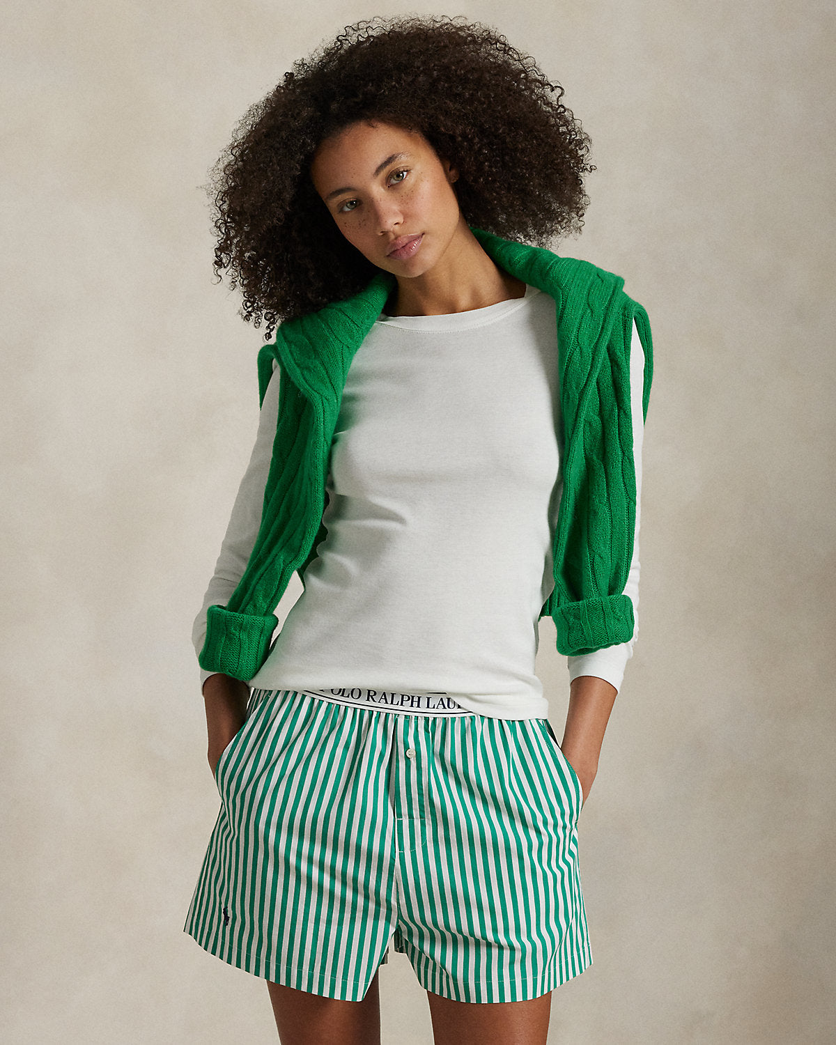 Striped Cotton Boxer