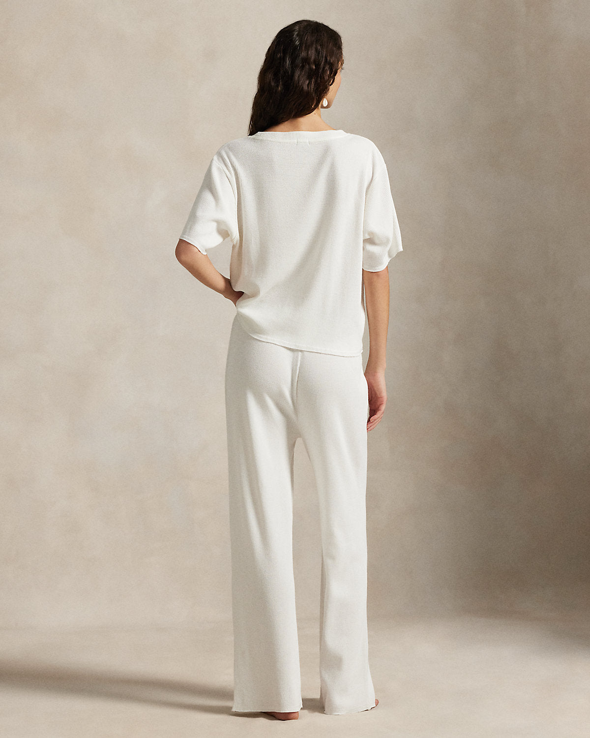 Waffle-Knit Pajama Set