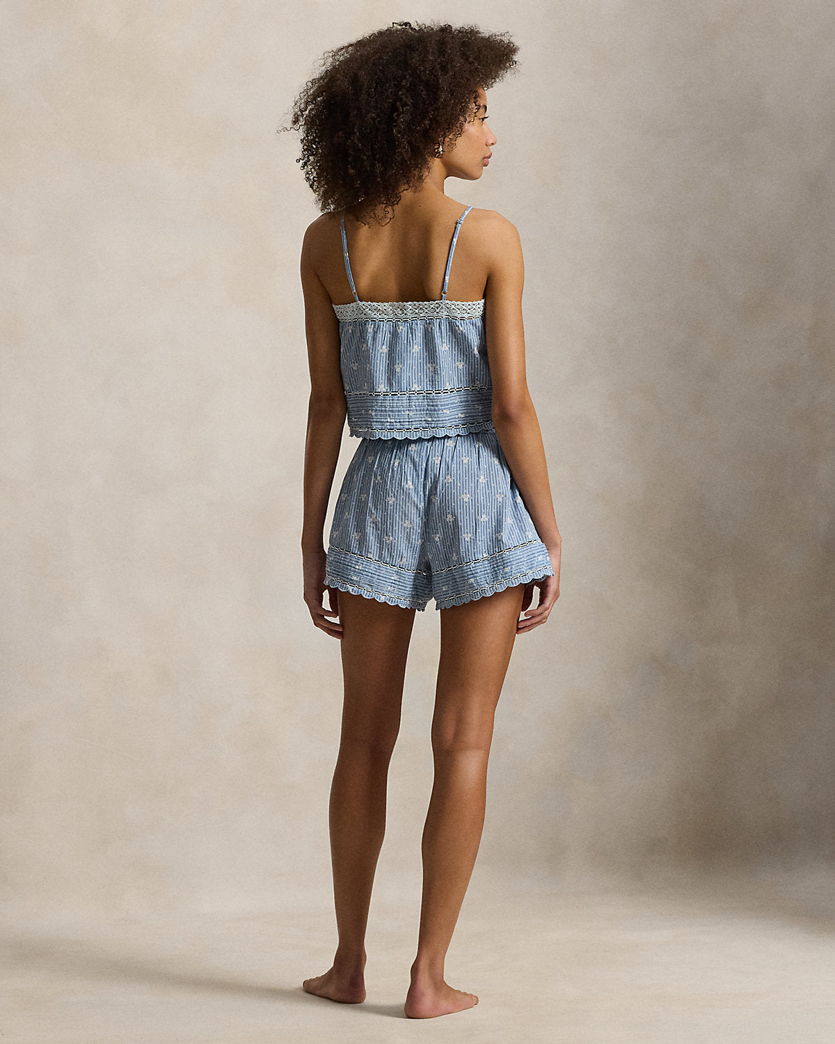 Cotton Voile Cami & Short Pajama Set