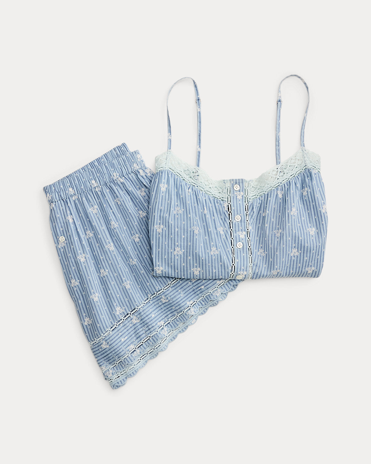 Cotton Voile Cami & Short Pajama Set