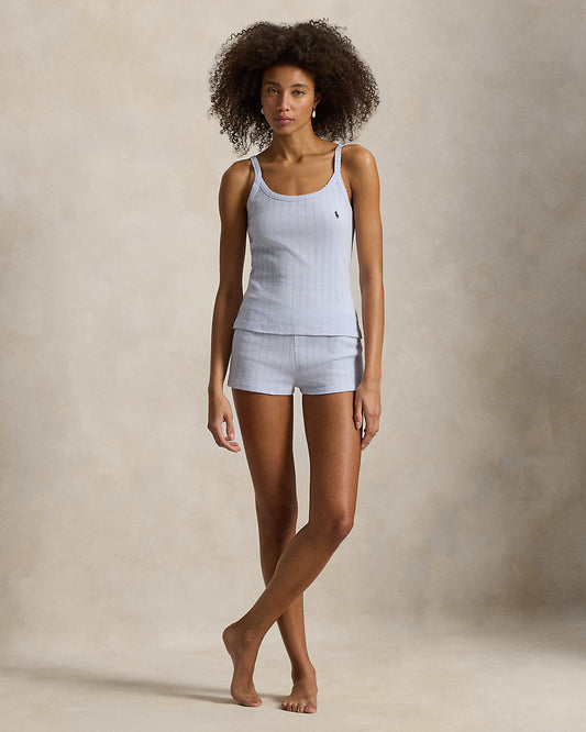 Pointelle Cotton Tank & Short Sleep Set