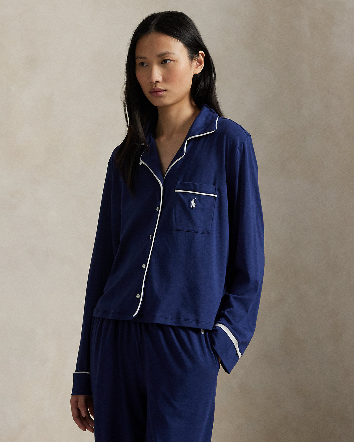 Long-Sleeve Jersey Pajama Set