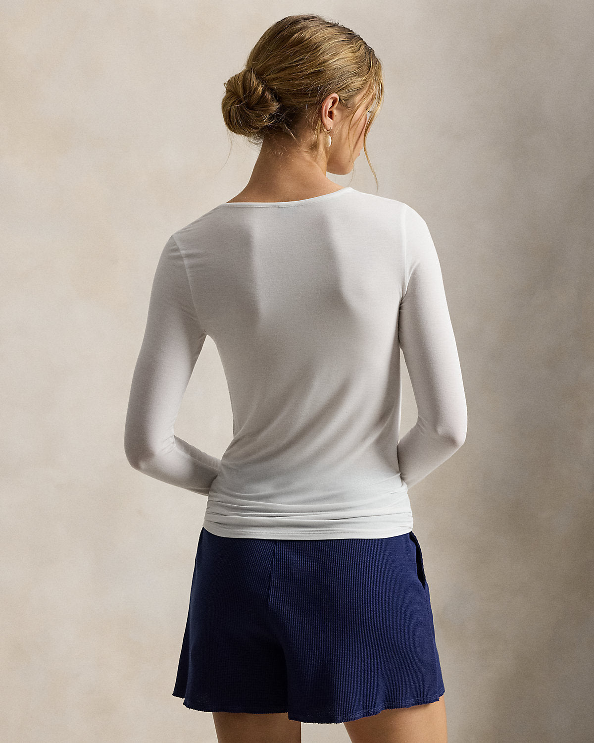 Stretch-Blend Long-Sleeve Tee