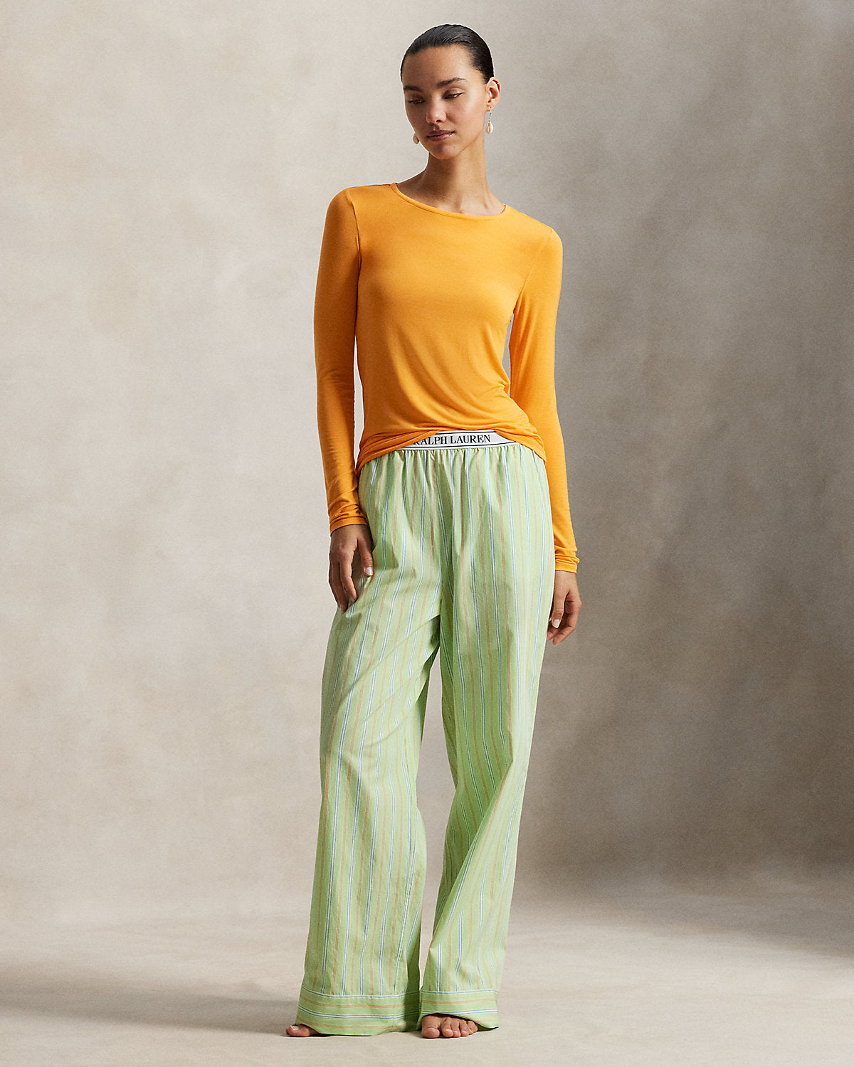 Stretch-Blend Long-Sleeve Tee