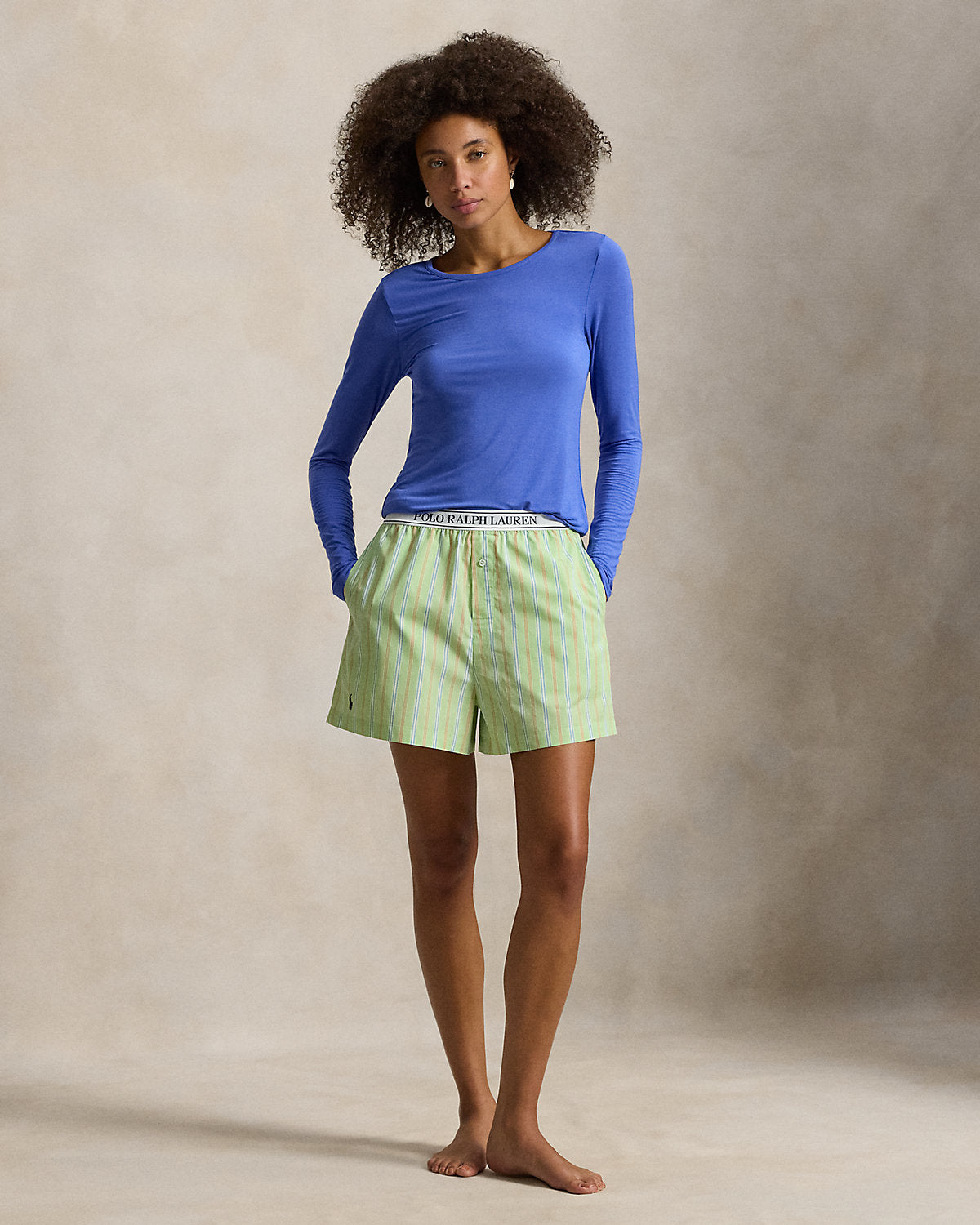 Stretch-Blend Long-Sleeve Tee