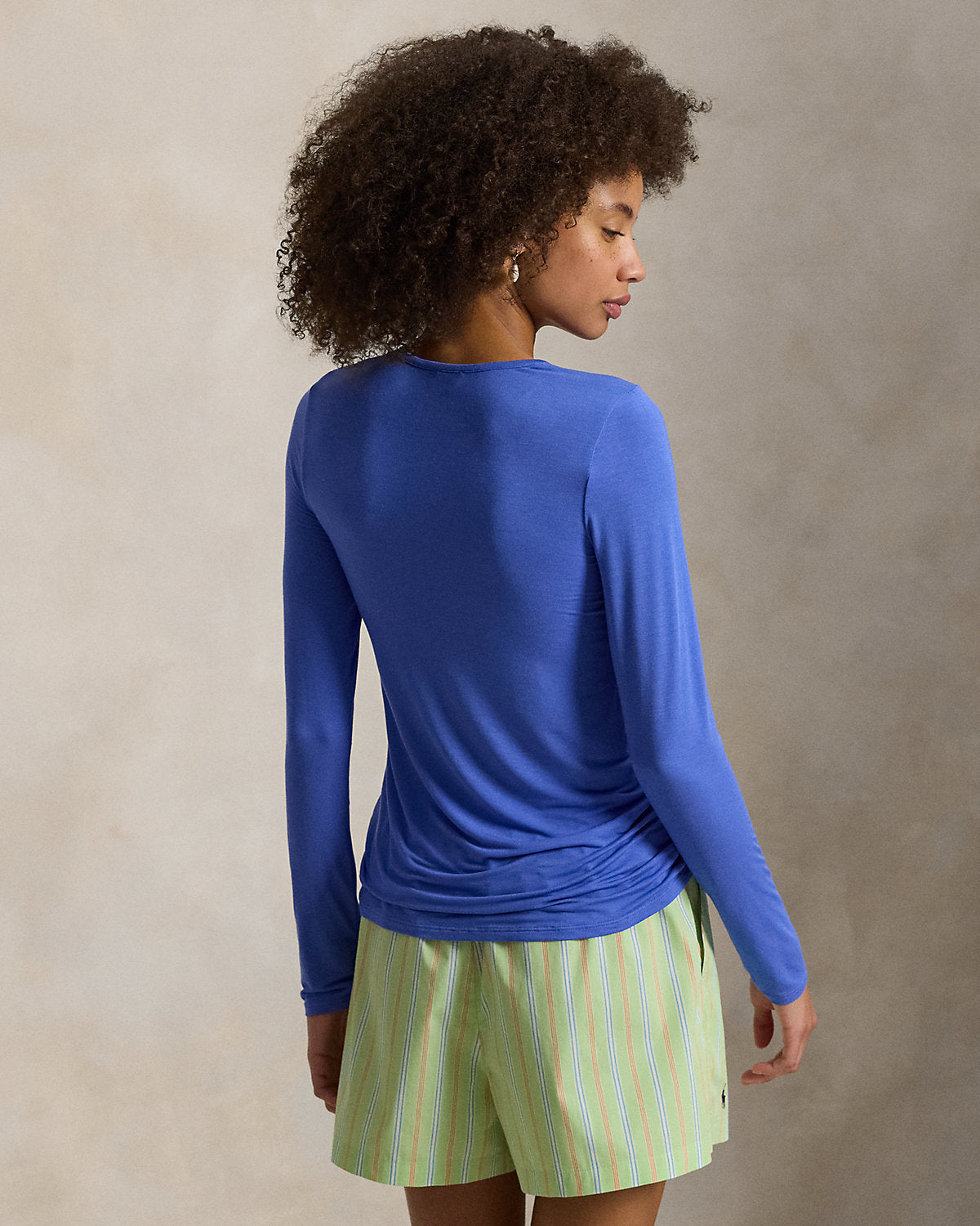 Stretch-Blend Long-Sleeve Tee