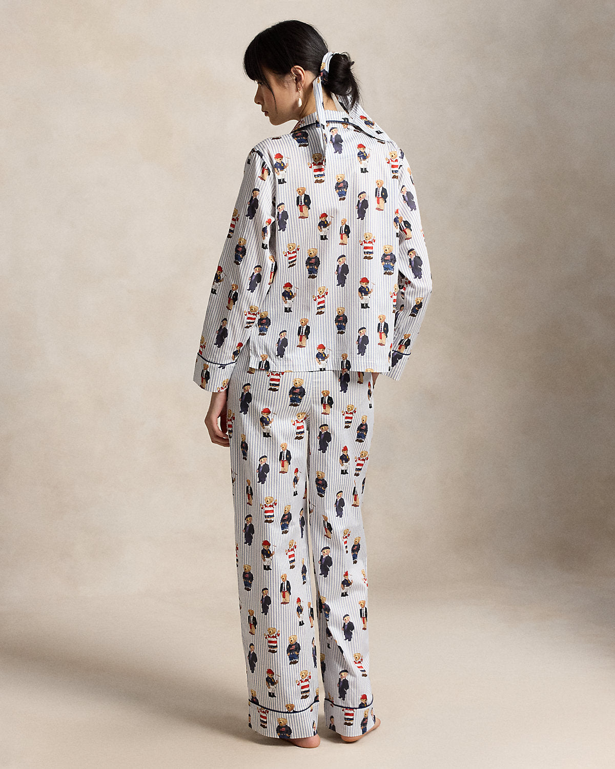 Bear Cotton Sateen Pajama Set