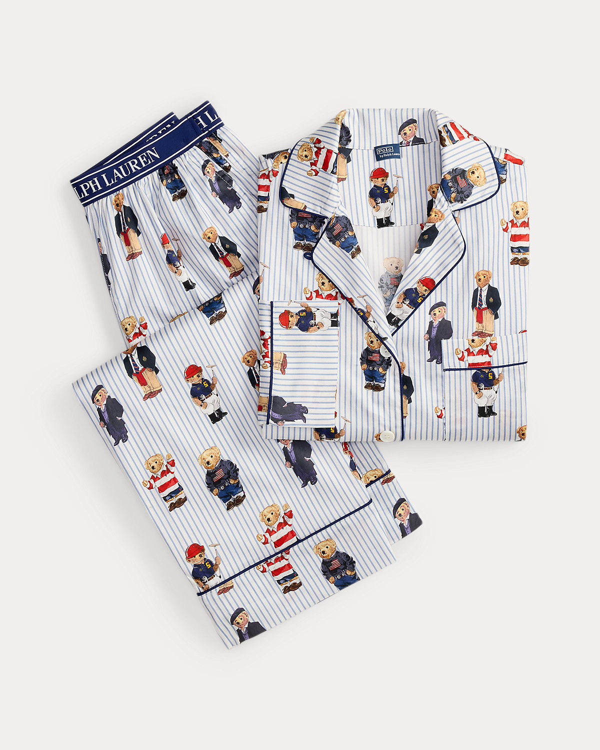 Bear Cotton Sateen Pajama Set