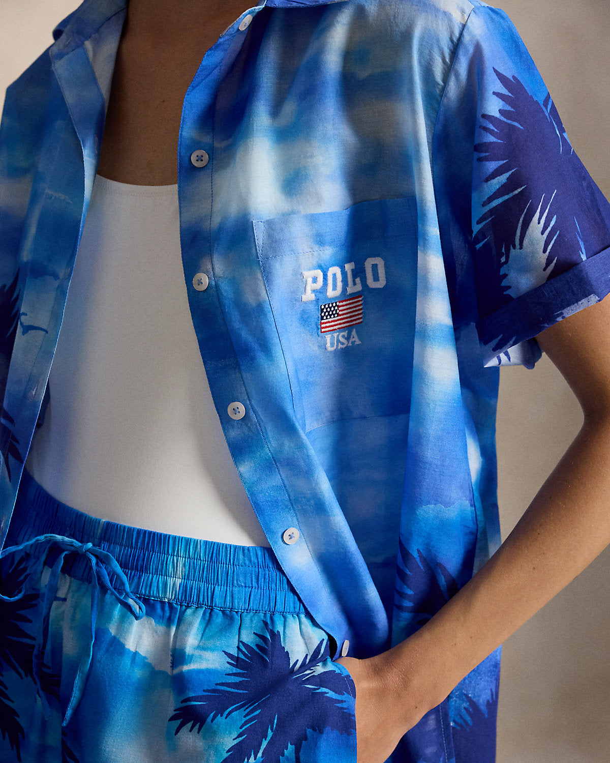 Printed Cotton Cover-Up Set