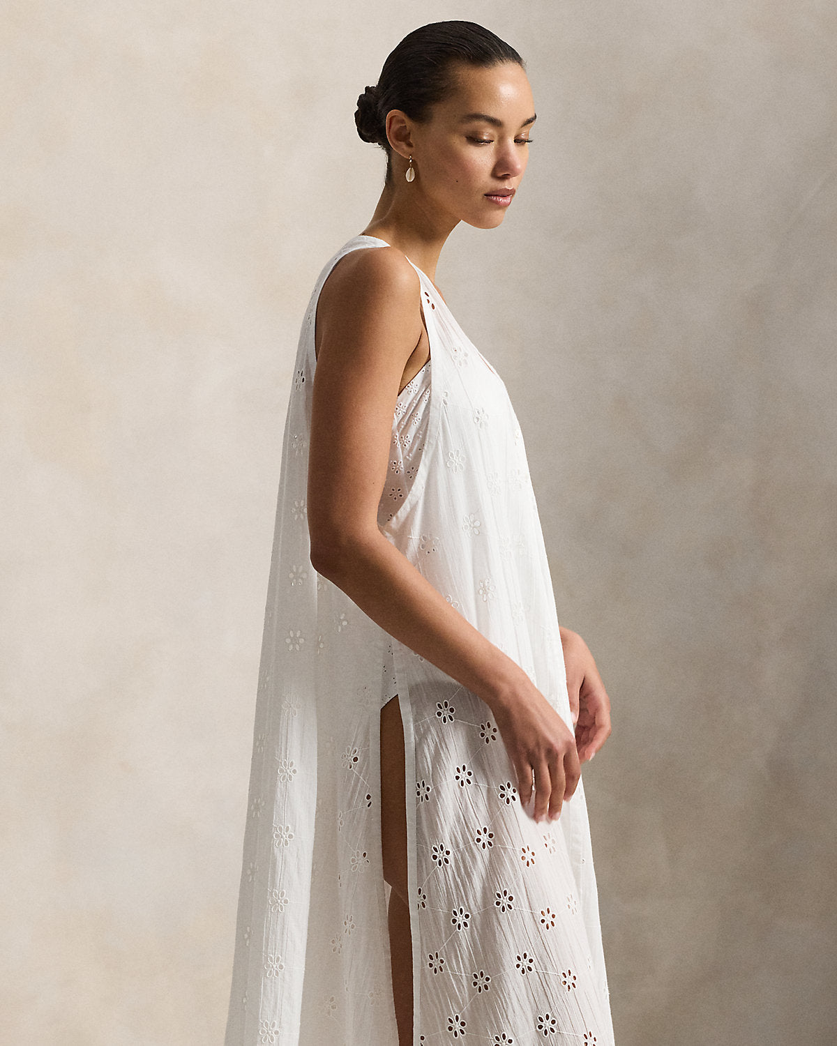 Cotton Eyelet Midi Cover-Up