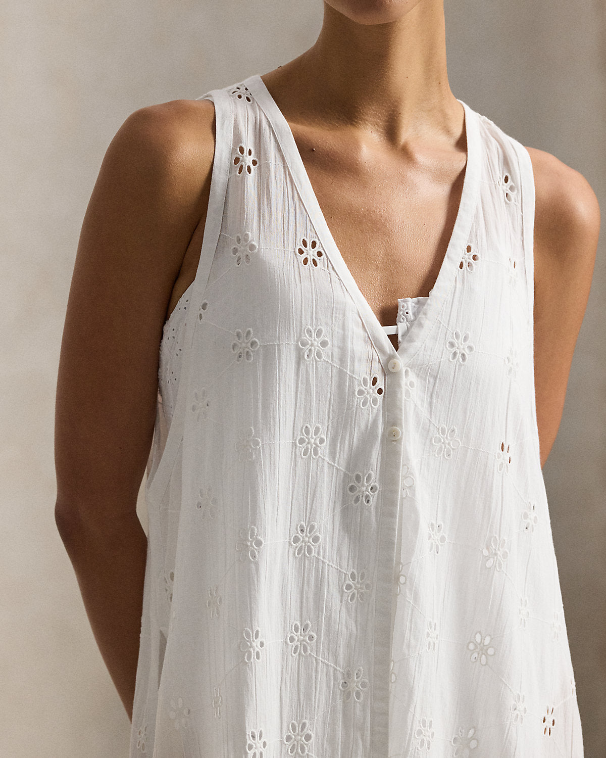 Cotton Eyelet Midi Cover-Up
