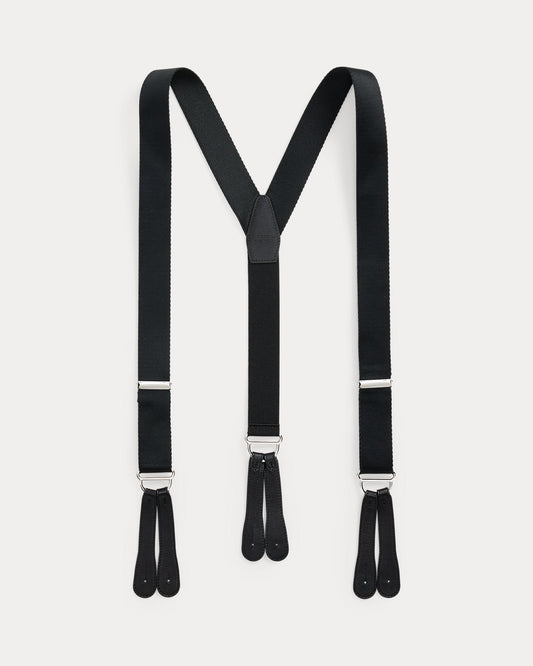 Calfskin-Trim Suspenders
