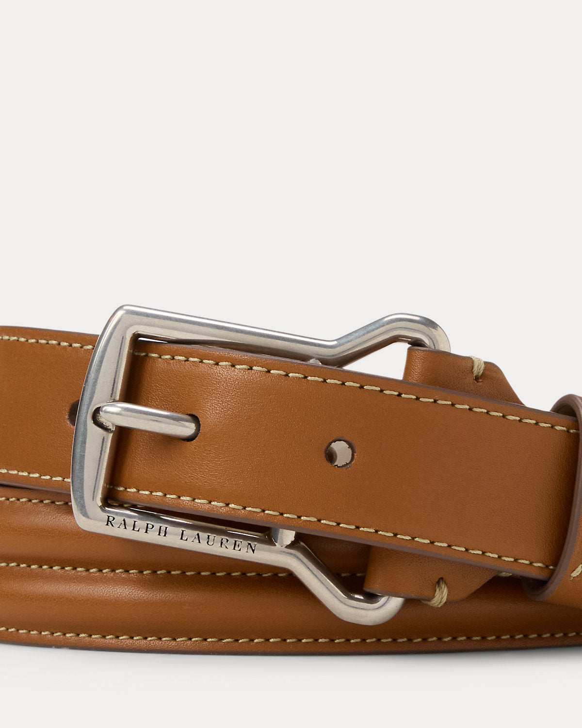 Channel-Quilted Calfskin Belt