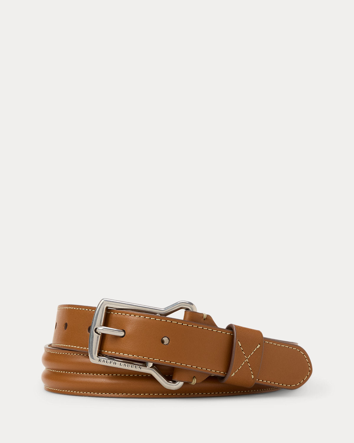 Channel-Quilted Calfskin Belt