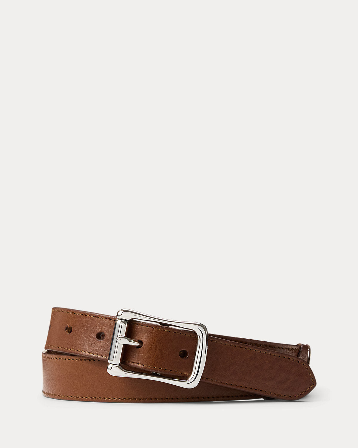 Whipstitched Leather Belt