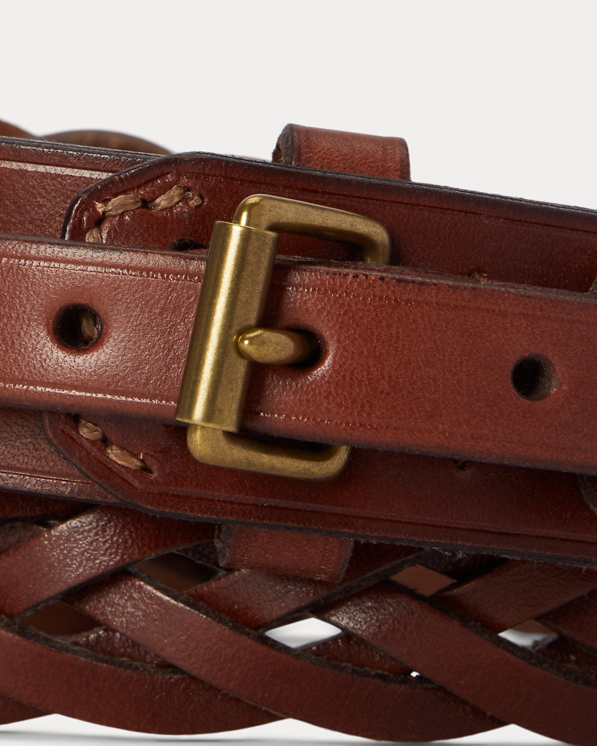 Western Braided Leather Belt