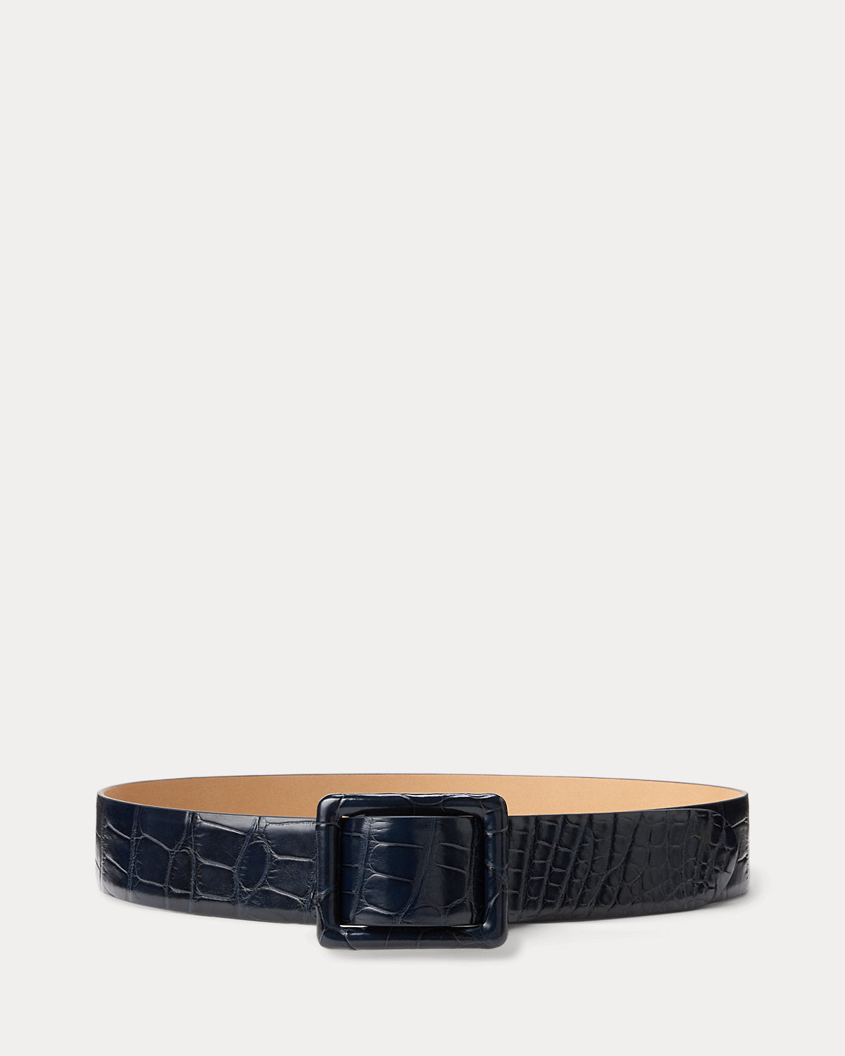 Trench-Buckle Alligator Belt