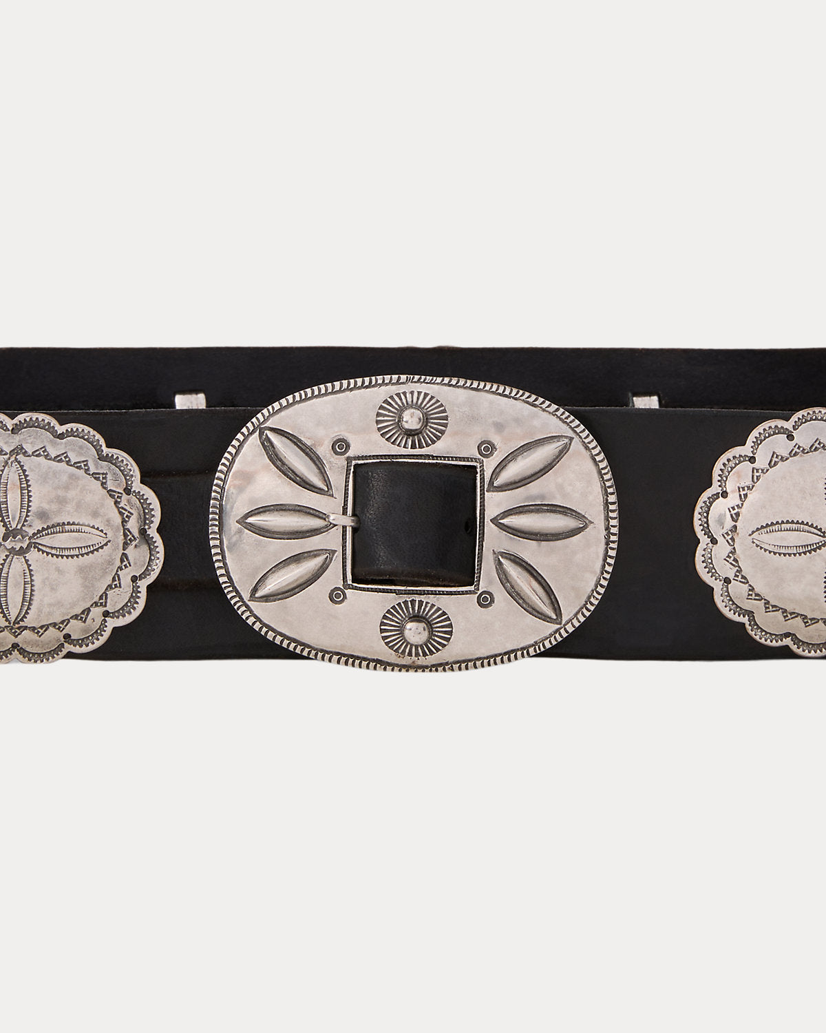 Women's Leather Cast Concho Belt