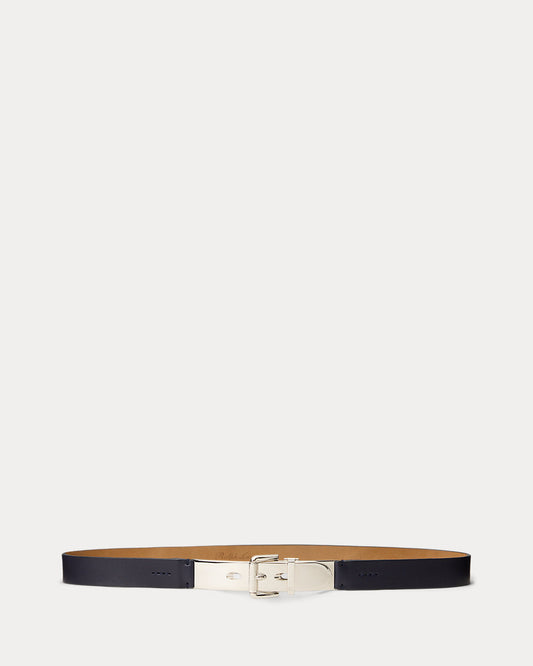 Calfskin Letter-Opener Skinny Belt