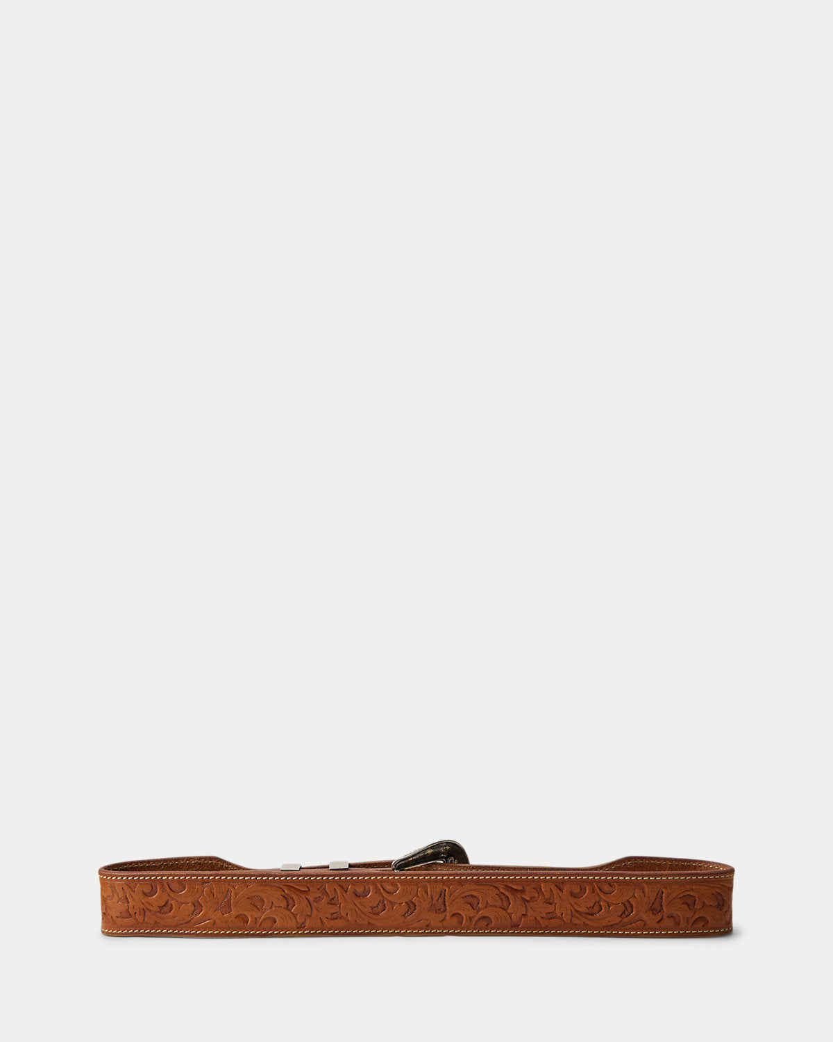 Tooled Vachetta Leather Belt