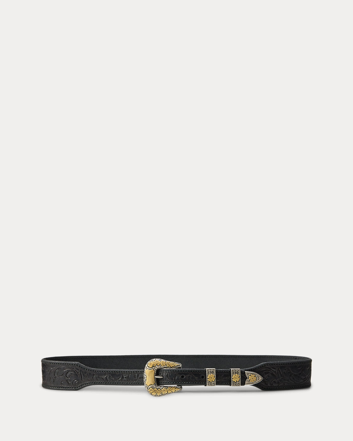 Tooled Vachetta Leather Belt