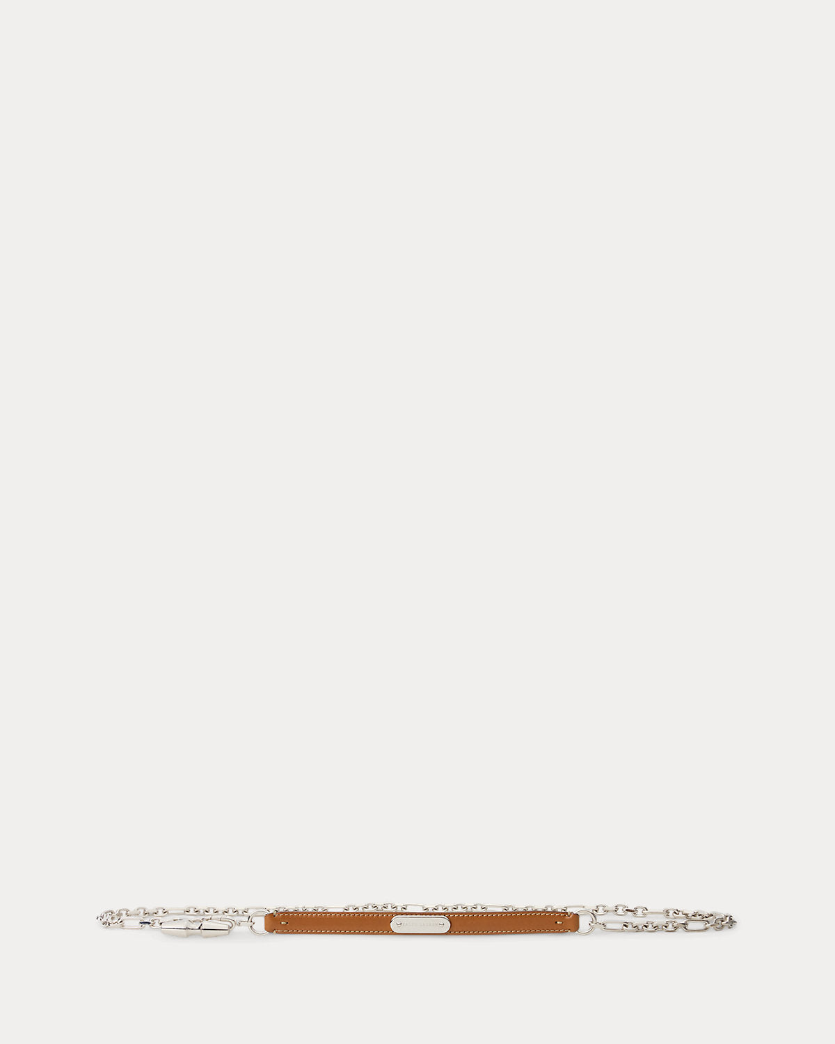 Calfskin Toggle Chain Skinny Belt