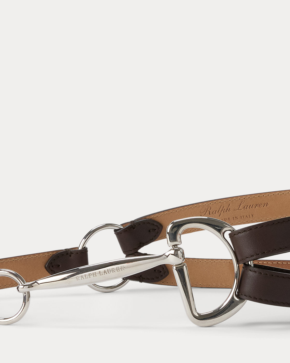 Calfskin Equestrian Skinny Belt