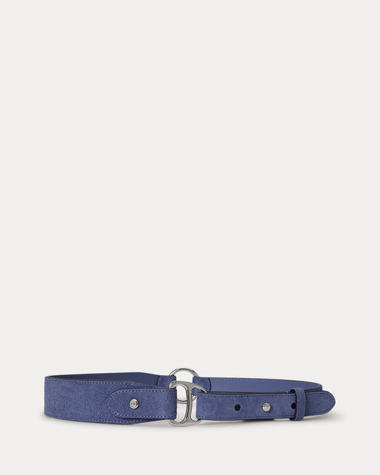 Equestrian D-Ring Suede Belt